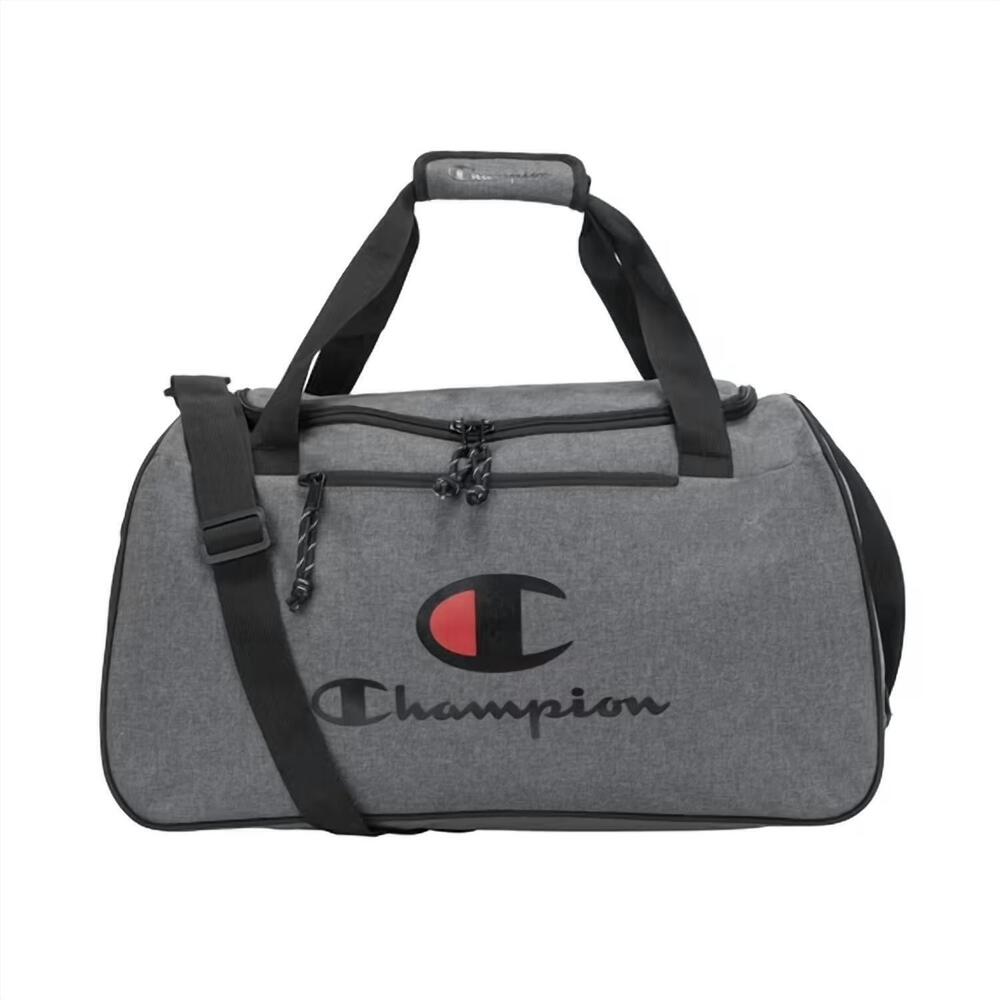 NEW CHAMPION men's adult logo duffle bag in heather